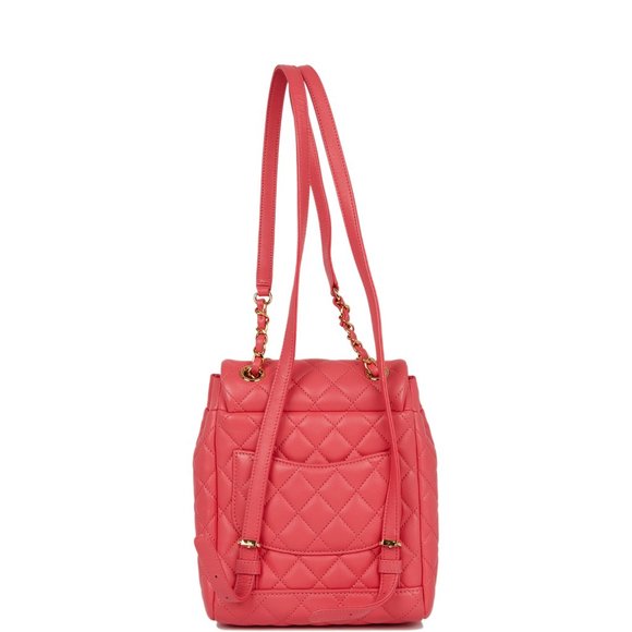 Chanel Mini Urban Spirit Backpack Rose Lambskin Gold Hardware - Picture 4 of 9